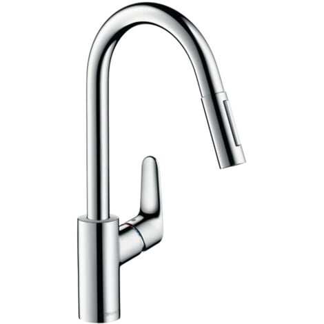 Hansgrohe 31815000 Focus M41 Single lever kitchen mixer 240, pull-out spray, 2jet - Chrome