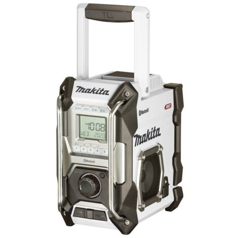 Makita Job Site Bluetooth Radio MR002GZ01 White LXT 18V 40v Max AM FM XGT Bare