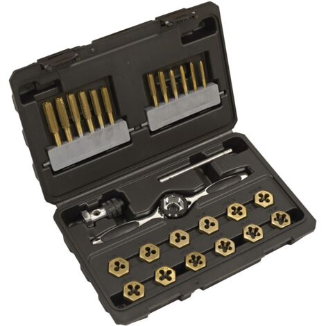 Sealey AK3026IMP Premier Hexagonal Tap & Die Set 26pc Imperial Titanium Coated (1/5)