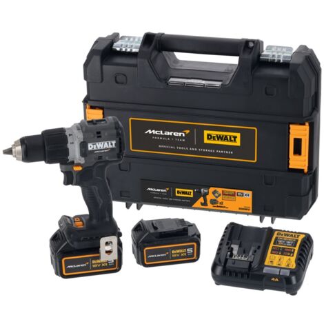 DeWALT DCD85MP2T McLaren F1 18V XR Brushless Combi Drill With 2 x 5.0Ah Batteries (1/5)