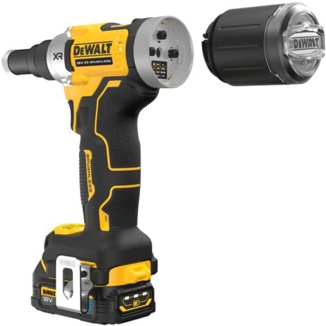 Dewalt DCF414NT 18V XR Brushless 6.3mm Rivet Tool - Body Only &amp Tstak II Case