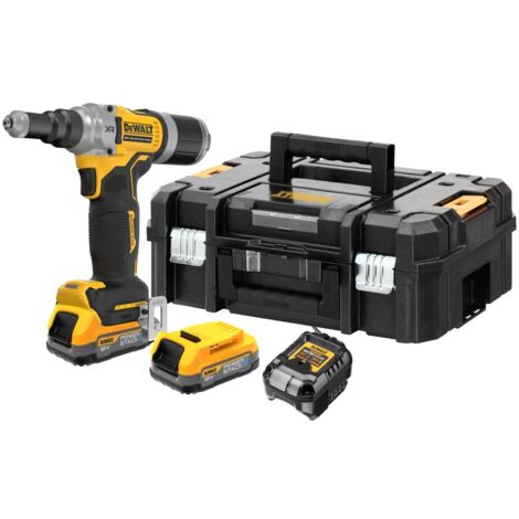 Dewalt DCF414E2T Brushless 18v XR 1/4 63mm Riveter + 2x Bat + DCS355N Multi Tool