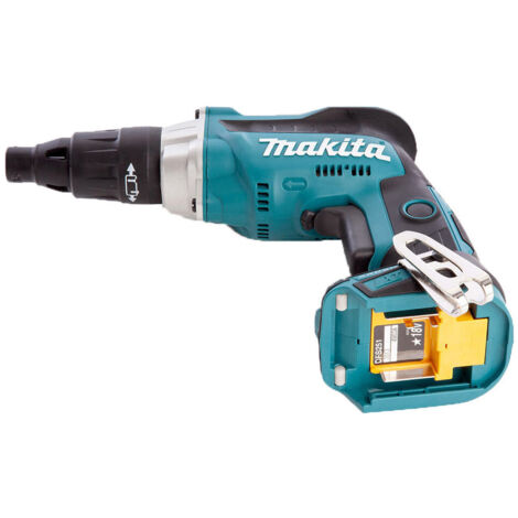 Makita DFS251RTJ 18V LXT Drywall TEK Screwdriver Kit - 2x 5Ah Batteries, Charger & Makpac 2 Case