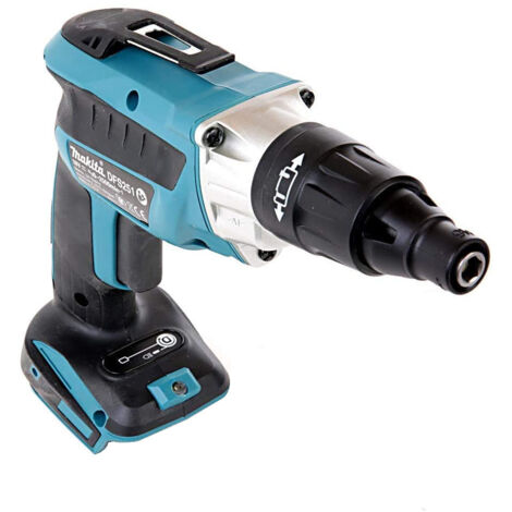 Makita DFS251RTJ 18V LXT Drywall TEK Screwdriver Kit - 2x 5Ah Batteries, Charger & Makpac 2 Case