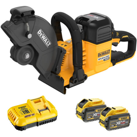 Dewalt DCS691X2 54V XR Flexvolt Cut Off Saw 230mm Wireless - 2x 9ah Batteries and Charger (Blade is not Included) (1/2)