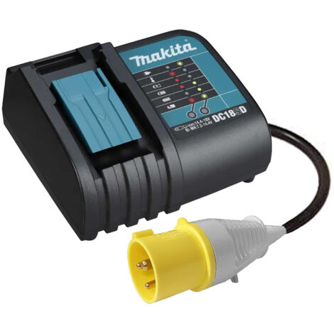 Makita DC18SD – 110V Jobsite Standard Charger for 14.4V–18V LXT Li-Ion Batteries