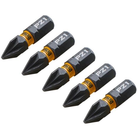 DEWALT DT7386T-QZ Extreme Impact Torsion Bits PZ1 x 25mm (Pack 5) DEWDT7386TQZ
