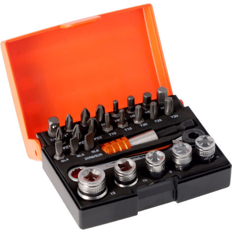 Bahco 2058S26 Ratchet Socket Bit Set 26-Piece