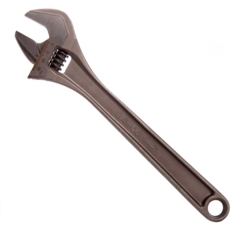 Bahco Black Adjustable Wrench 200mm 8in Jaw Capacity 27mm BAH8071