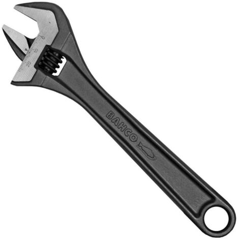 Bahco Black Adjustable Wrench 380mm 15in Jaw Capacity 44mm BAH8074