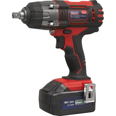 Sealey Cordless Impact Wrench 18V 3Ah Lithium-ion 1/2""Sq Drive CP400LI