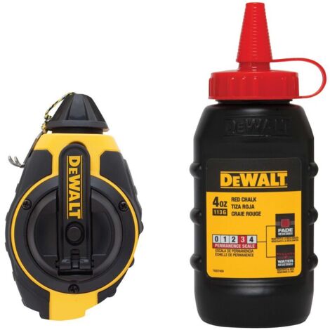 DeWALT DWHT47374L 3:1 Chalk Reel 30m/100 ft with Red Chalk
