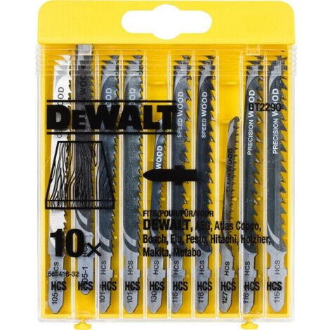 DEWALT HCS Wood Jigsaw Blades Variety Pack of 10 DEWDT2290 (1/8)