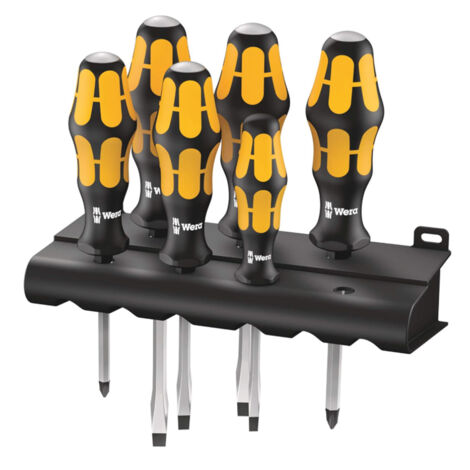 Wera 05018282001 Screwdriver set Kraftform Wera - Chiseldriver and rack, 6 pieces