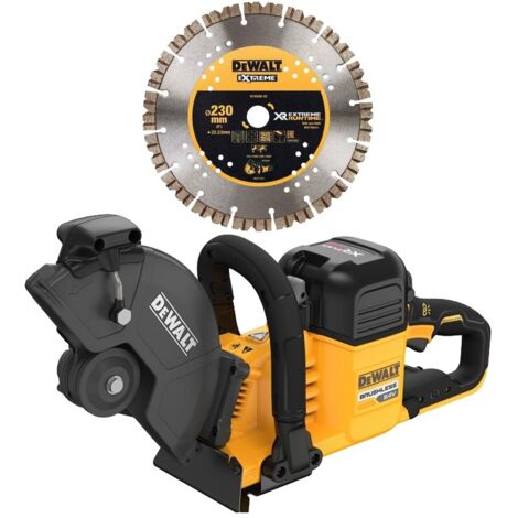 DeWalt DCS691N 54V XR FLEXVOLT 230mm Cut Off Saw - Bare Unit & DT40260-QZ Diamond Blade