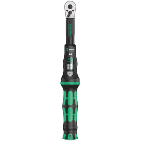 Torque wrench with reversible ratchet 1/4" 2.5-25 Nm WERA Click-Torque A 5