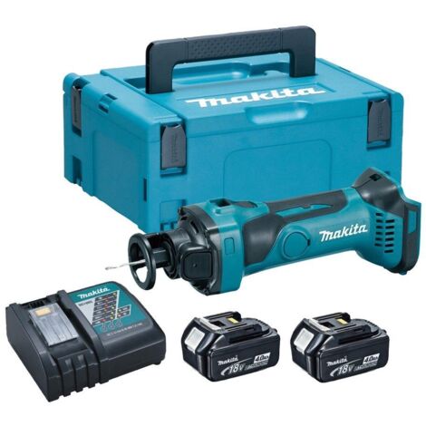 Makita DCO180RMJ 18V LXT Drywall Cutter - 2 x 4.0Ah Batts, Charger &amp Makpac 2 Case (1/5)