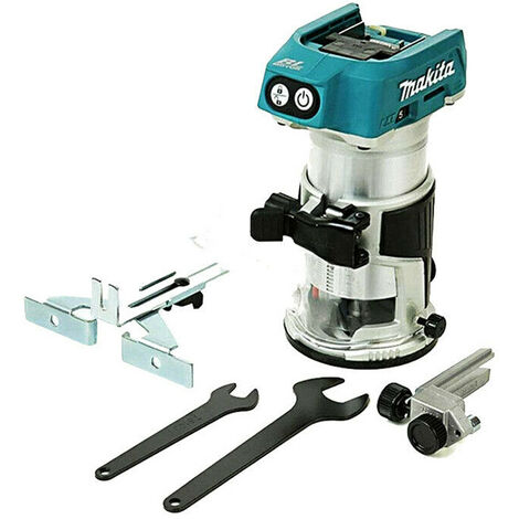 Makita DRT50ZX4 Cordless 18V LXT 1/4" Brushless Router Body Only with Trimmer Guide