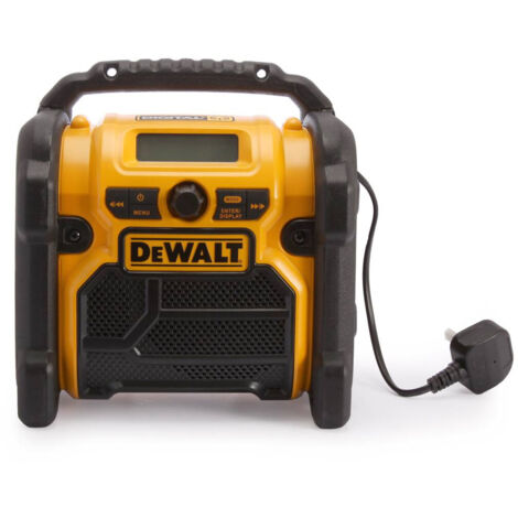 DeWALT DCR020 Cordless 10.8/14.4/18V XR DAB+ Compact Jobsite Radio Body Only