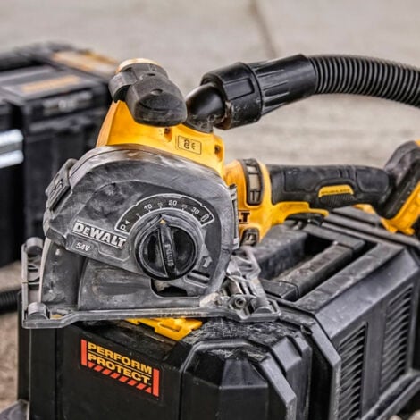 DeWalt DCG200NT-XJ 54v XR FLEXVOLT Brushless Wall Chaser Tstak Case 2 x Disc