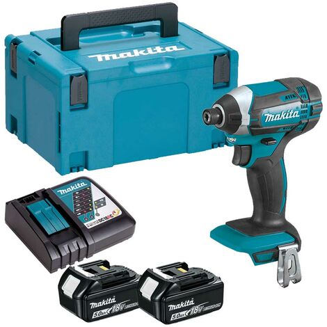 Makita DTD152RTJ Impact Driver With 2 x 18V 5Ah Li-Ion Batteries, Charger And Carry Case