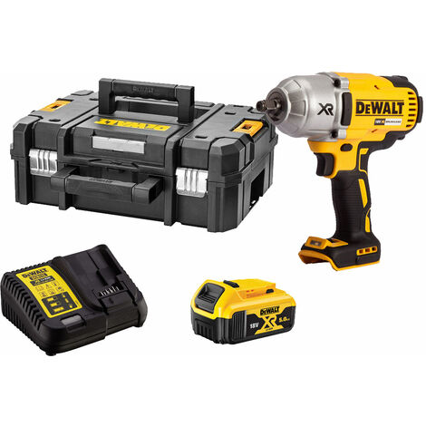 Dewalt DCF899P2 18V Brushless Impact Wrench with 2 x 5.0Ah Batteries & Charger in TStak 