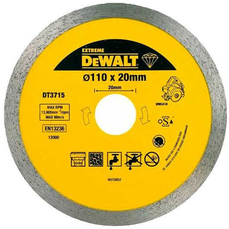 DeWalt DT3715 110mm Premium Porcelain Marble & Granite Cutting Disc