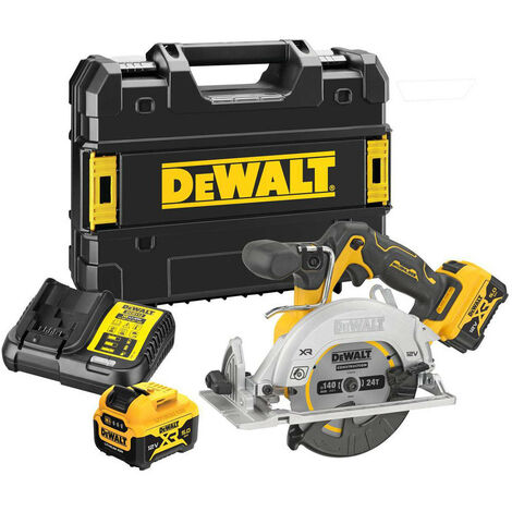 DeWALT DCS512P2-GB 12V XR 140mm BL Circular Saw With Batts