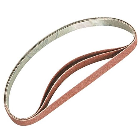 Grit leather belt with double metal loop