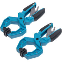 Gross 20801 1.5inch/38mm Locking Clamp with plastic body and toothed locking mechanism - Twin Pack