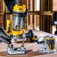 DeWalt DCW604P2 18V Router Trimmer Set with 2 x 5Ah Batteries, Charger And Case