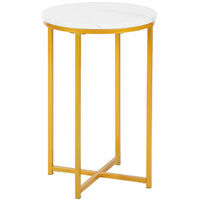 Marble Simplistic Round Table Nightstand