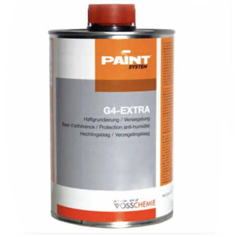 Base d'adhérence G4-Extra 1L – Protection anti-humidité pour béton et maçonnerie – Résine polyuréthanne durable – Application facile – Soloplast