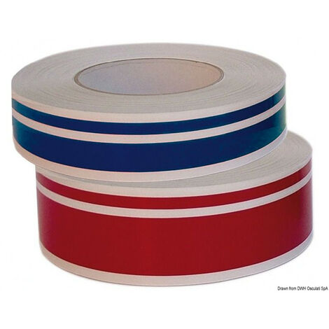 Ruban ligne de flottaison 2 bandes - bleu - 34 mm x 10 m