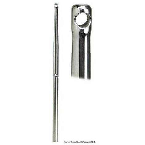 Chandelier inox embout cylindrique - hauteur de 614 mm