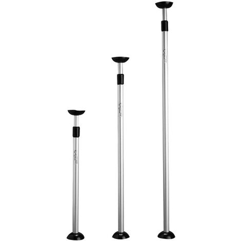 Hampe télescopique pour bâche de bateau – Aluminium léger – Hauteur réglable 125.5 à 202.2 cm – Résistante aux intempéries