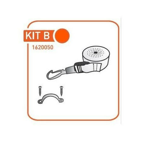 Kit B - Pièces détachées pour bimini alu anodisé ( sangle + pontet) - ORANGEMARINE -