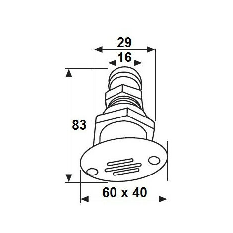 Embout Coudé à 90° Nuova Rade Diamètre 38 Mm - Pour Réservoirs Ercole Et Sogliola - Raccordement De Remplissage