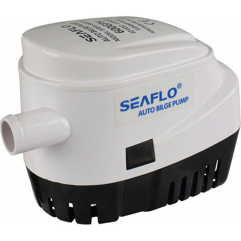 Pompe immergée automatique 12V – Débit 2271 L/h – Hauteur de refoulement 1,5 m – Moteur longue durée – Protection fonctionnement à sec – Seaflo (1/2)