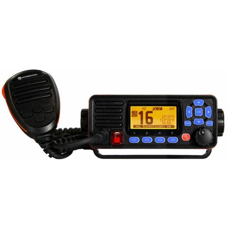 VHF fixe WP250 – Étanchéité IPX7 – Puissance 25W – Alimentation 13,8V cc – Dimensions 155 x 65,5 x 98,5 mm