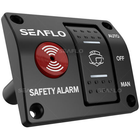 Panneau de pompe de cale + alarme - 12V SEAFLO -