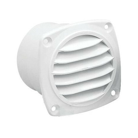 Grille d'aération à encastrer blanc - NUOVA RADE - 82 x 82 mm (1/4)