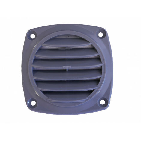 Grille d'aération ronde gris - NUOVA RADE - diam 85 mm (1/2)