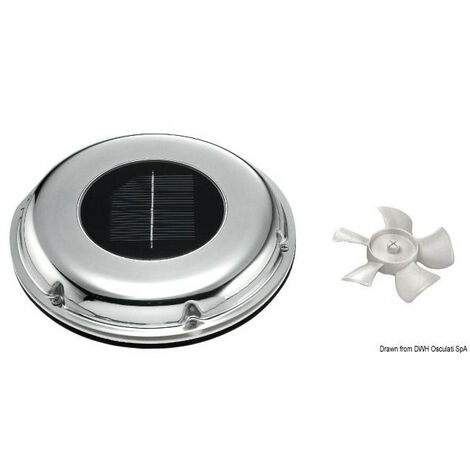 Aérateur solaire autonome – Ventilation performante avec batteries rechargeables – Fonctionnement jusqu'à 30h – Pales D/G pour circulation d'air