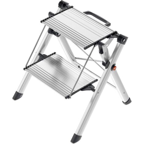 Hailo MK80 ComfortLine 4310-100 aluminium Marchepied pliant pliable Hauteur de travail (max.): 244 cm argent, noir 3.6 kg R536301