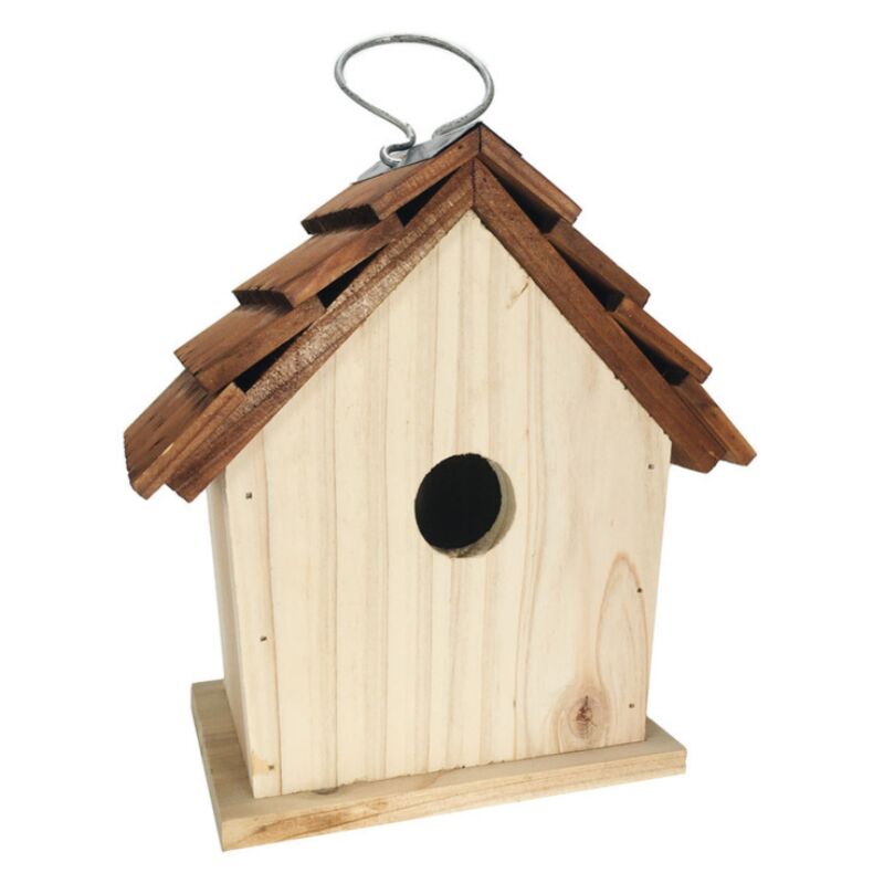 Nichoir à Hirondelles En Bois - Fait Main En Pologne - 15x25x13cm - Protection Des Oiseaux