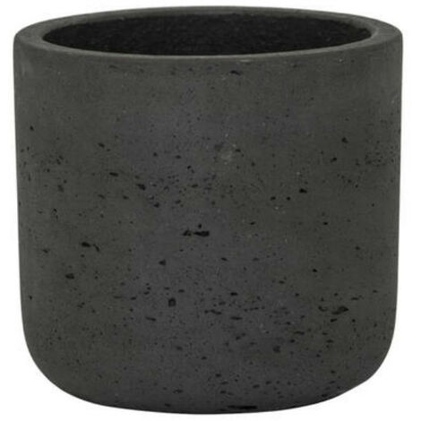 Pot Charlie S Noir Effet béton 15cm (1/2)