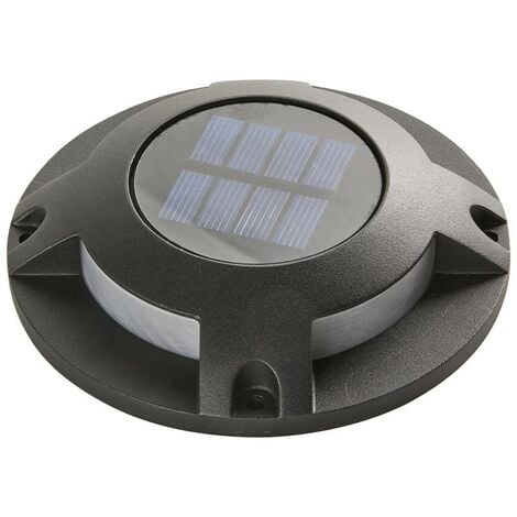 Lot de 2 lampes solaires balisage Rocky. Noir. Marque : Watt & Home. Réf. : 401255