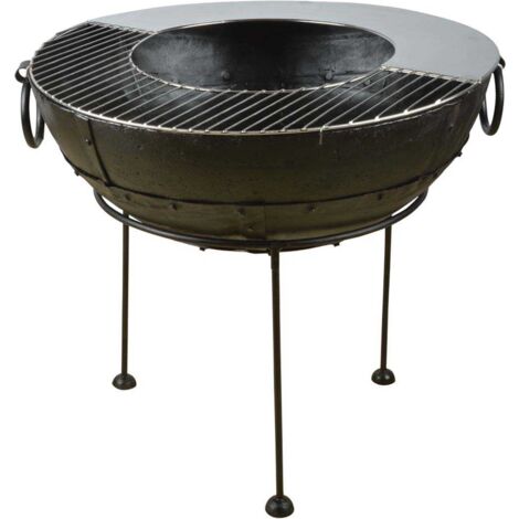 Grille avec plancha pour BBQ 62 x 62 cm