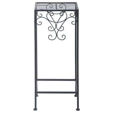 Guéridon en fer forgé 60 cm. Argent. Marque : Esschert Design. Réf. : BPH96 (1/2)